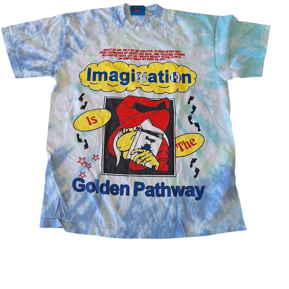 Online Ceramics x GQ Magazine Imagination is the Golden Pathway T Shirt L